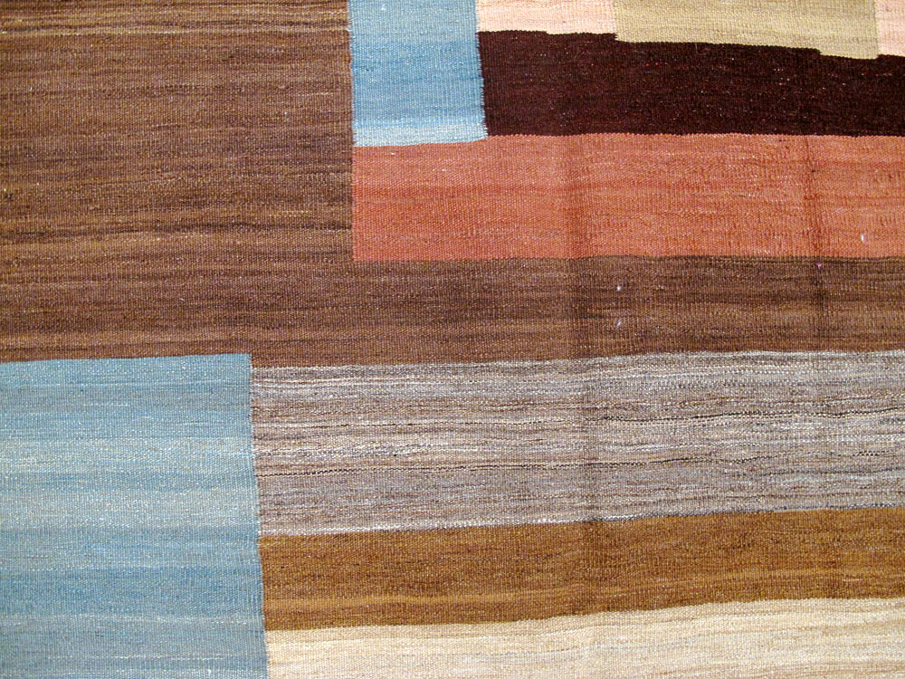 Modern Persian Flatweave Room Size Carpet, No.17967 - Gss