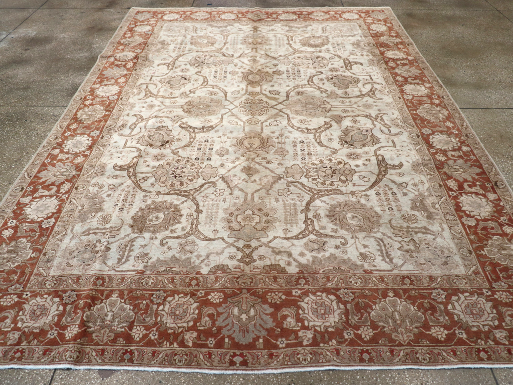 Antique Persian Tabriz Carpet, No.17986 - Gss