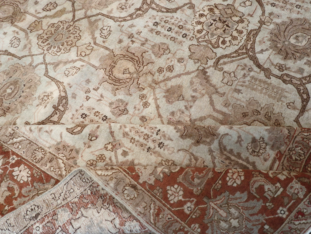 Antique Persian Tabriz Carpet, No.17986 - Gss