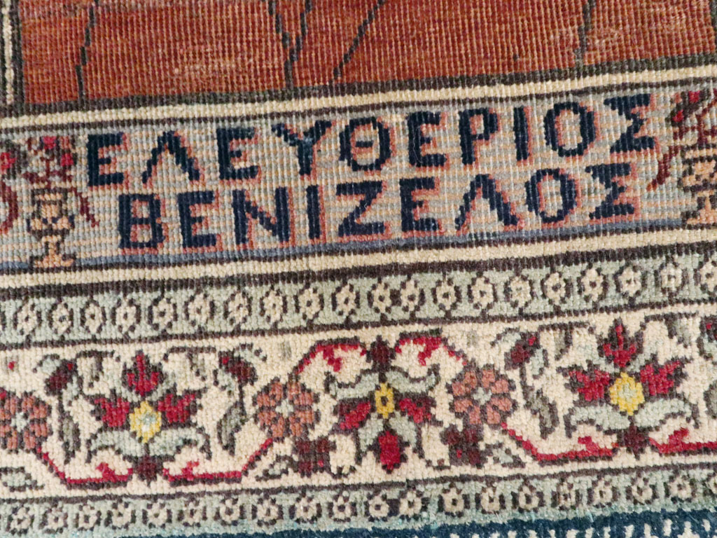 Antique Persian Tabriz Pictorial Rug, No.18006 - Gss