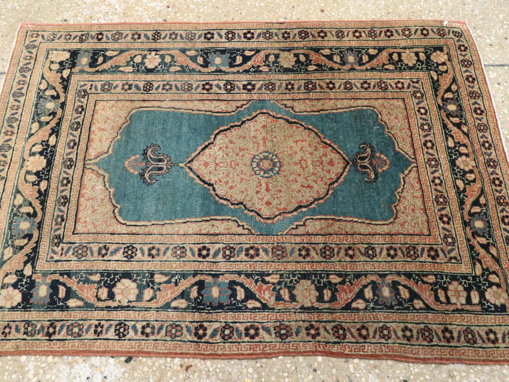 Antique Persian Tabriz Hagi Jalili Rug, No.18019 - Gss