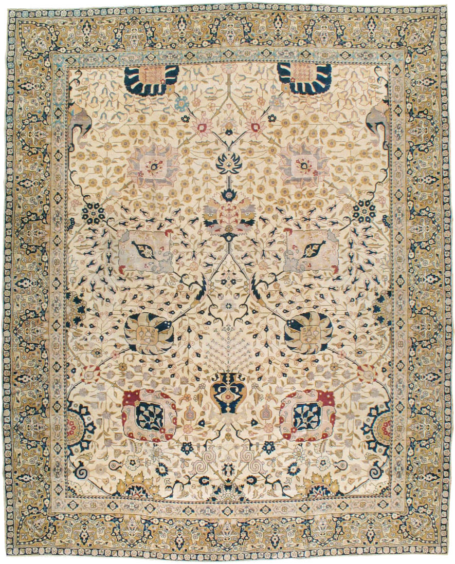 Antique Persian Tabriz Carpet, No.18022 - Gss