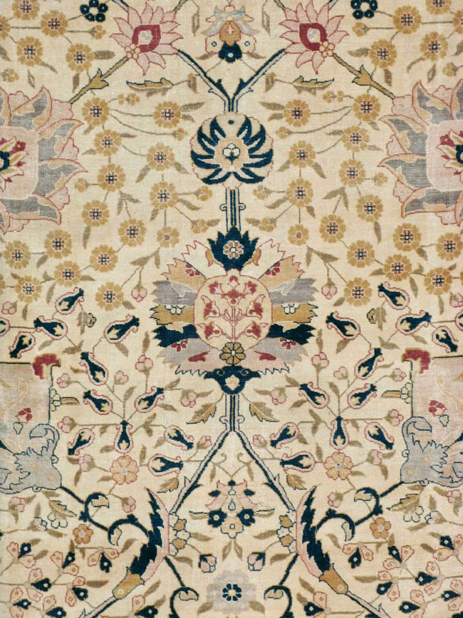 Antique Persian Tabriz Carpet, No.18022 - Gss