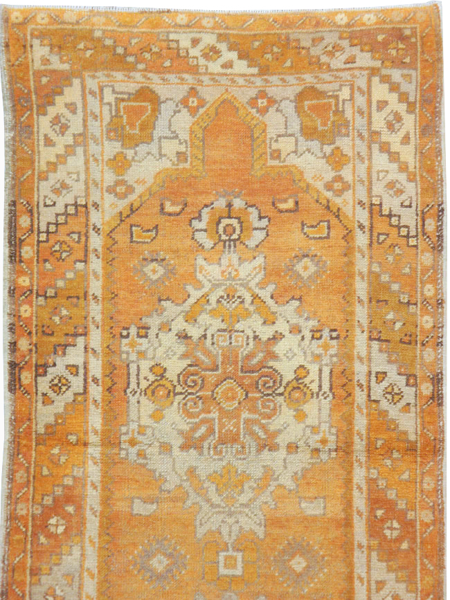 Antique Turkish Oushak Runner, No.18037 - Gss
