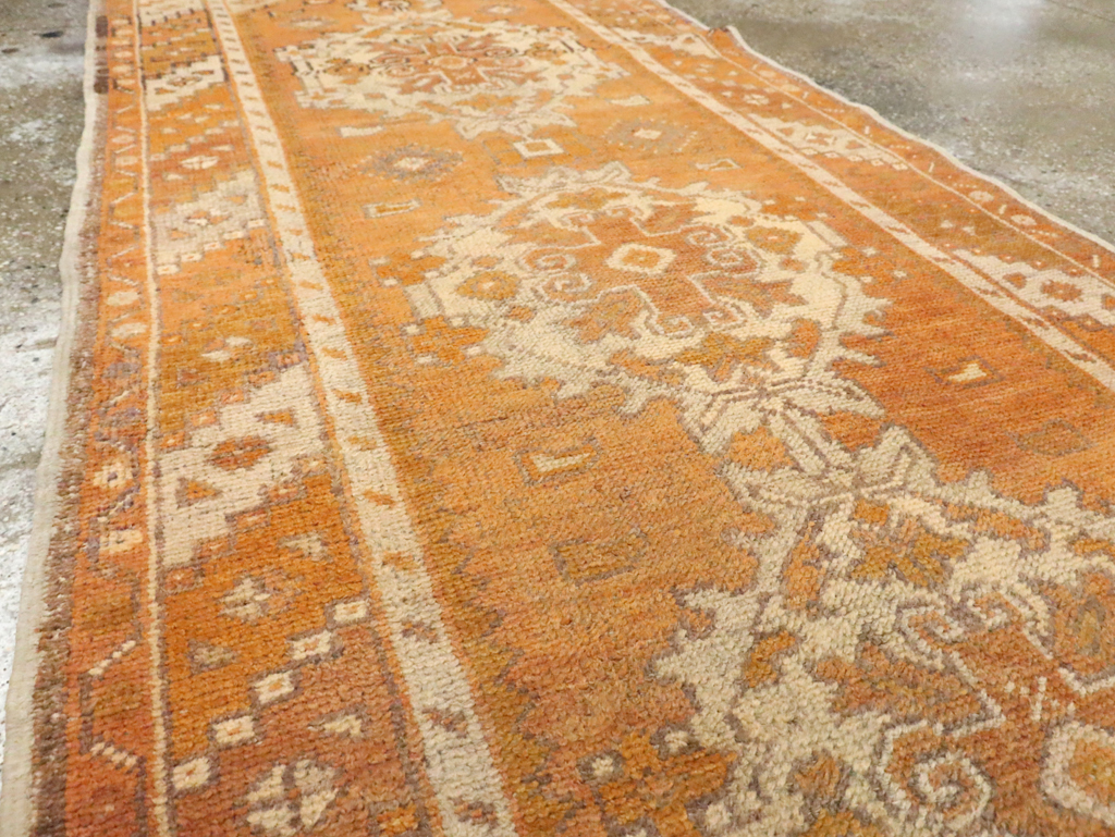 Antique Turkish Oushak Runner, No.18037 - Gss