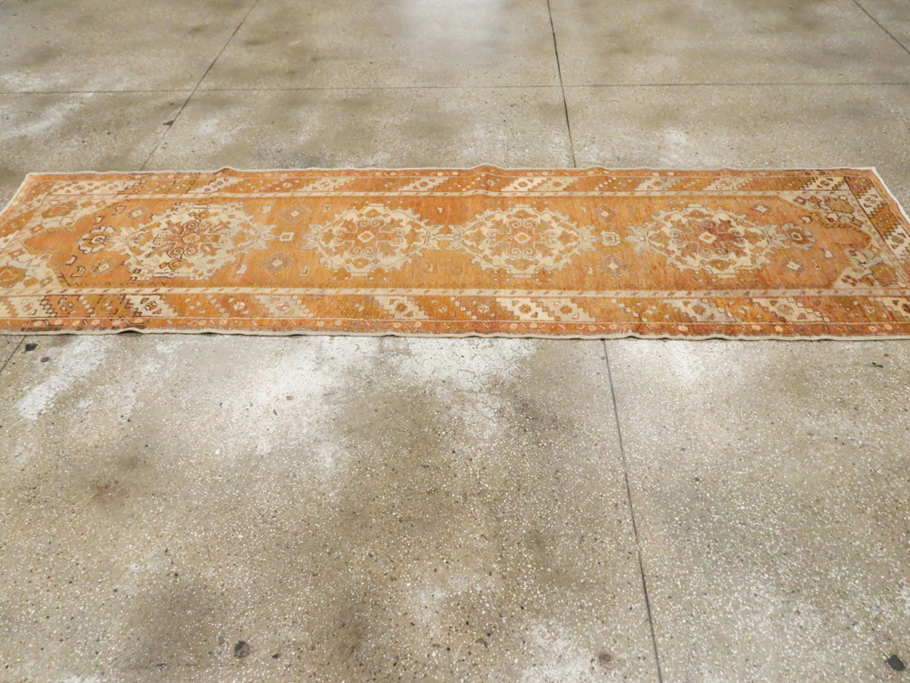 Antique Turkish Oushak Runner, No.18037 - Gss