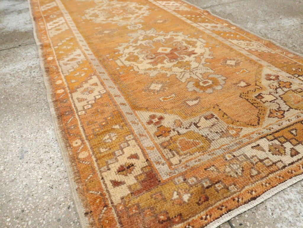 Antique Turkish Oushak Runner, No.18037 - Gss
