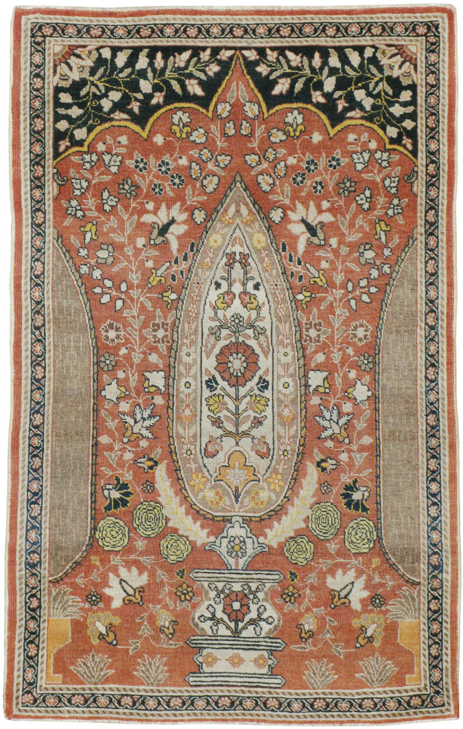 Antique Persian Tabriz Hagi Jalili Rug, No.18060 - Gss
