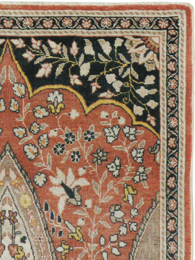Antique Persian Tabriz Hagi Jalili Rug, No.18060 - Gss