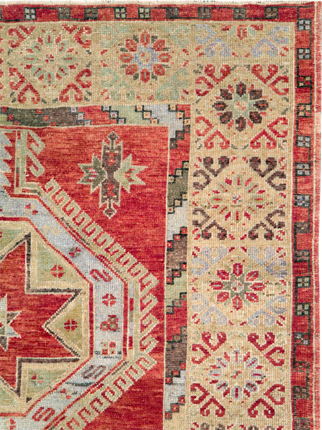 Vintage Turkish Oushak Rug, No.18121 - Gss