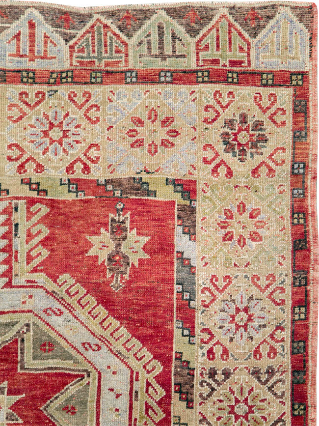Vintage Turkish Oushak Rug, No.18121 - Gss