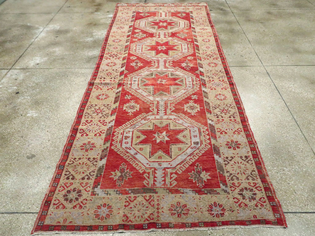 Vintage Turkish Oushak Rug, No.18121 - Gss