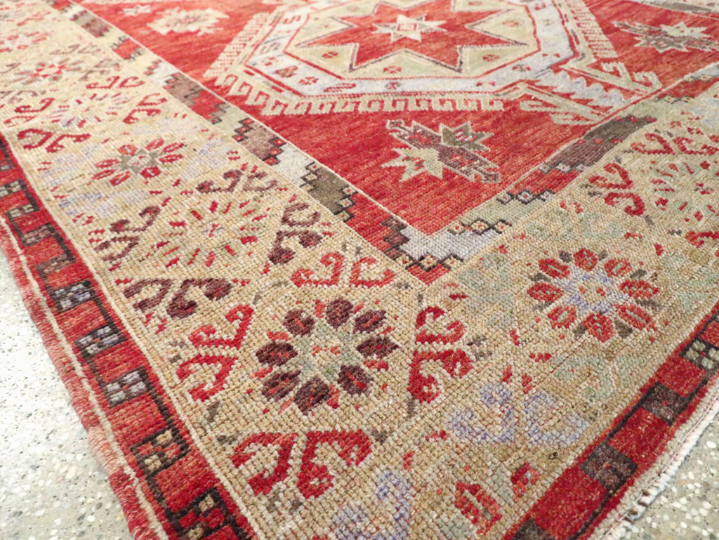 Vintage Turkish Oushak Rug, No.18121 - Gss
