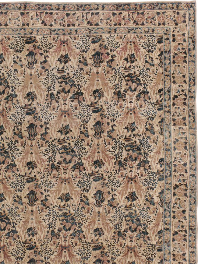 Antique Persian Lavar Kerman Carpet, No.18137 - Gss