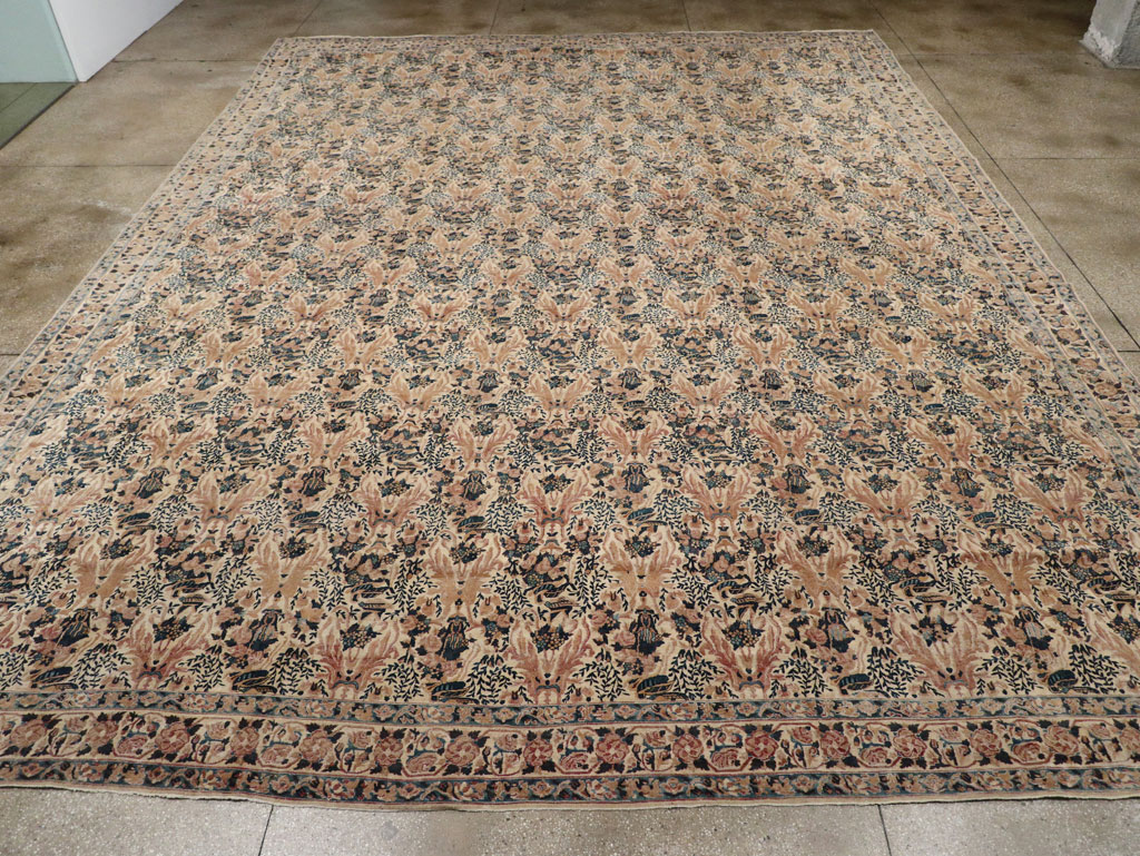 Antique Persian Lavar Kerman Carpet, No.18137 - Gss