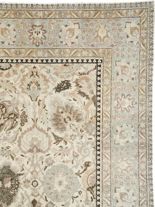 Vintage Persian Tabriz Carpet, No.18159 - Gss