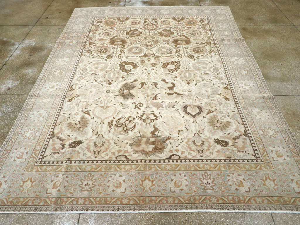 Vintage Persian Tabriz Carpet, No.18159 - Gss
