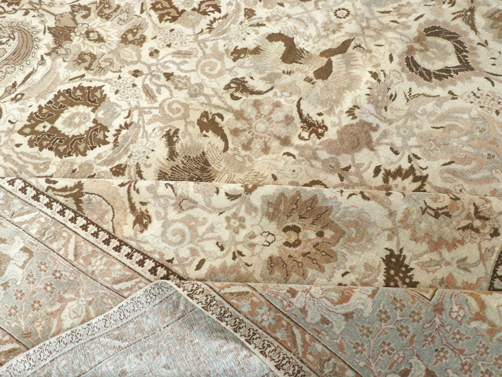 Vintage Persian Tabriz Carpet, No.18159 - Gss
