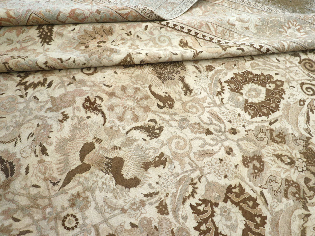 Vintage Persian Tabriz Carpet, No.18159 - Gss