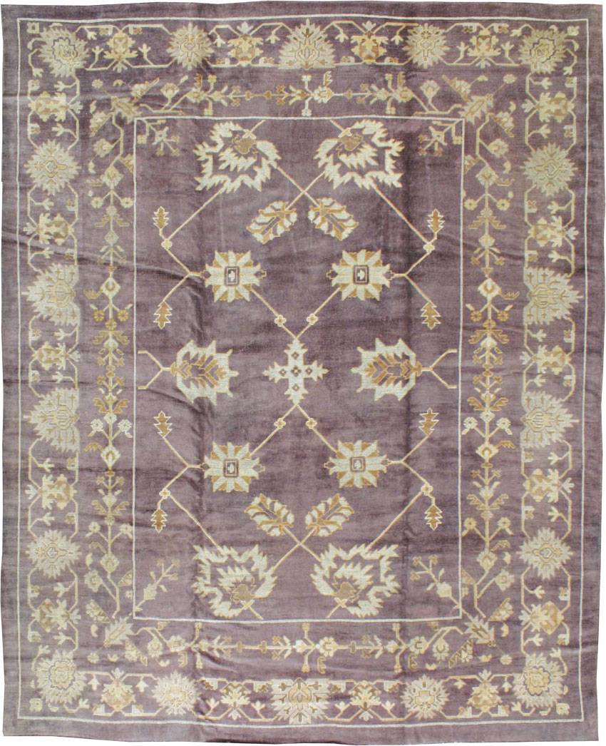 Vintage Turkish Oushak Carpet, No.18165 - Gss