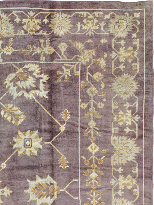 Vintage Turkish Oushak Carpet, No.18165 - Gss