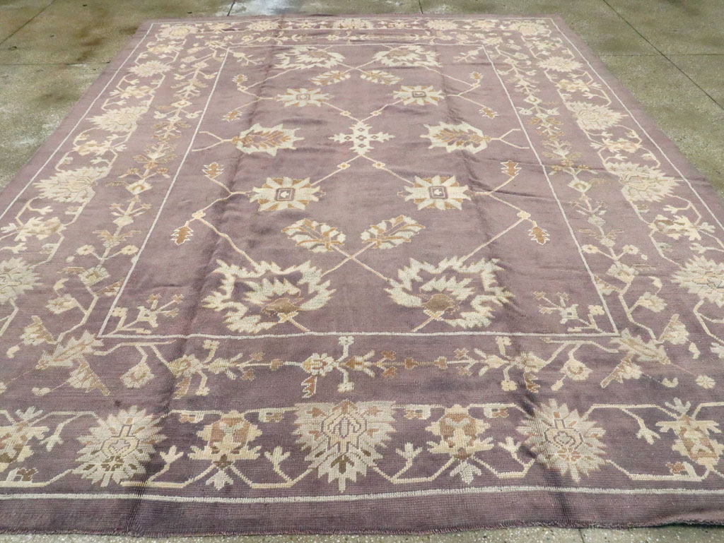 Vintage Turkish Oushak Carpet, No.18165 - Gss
