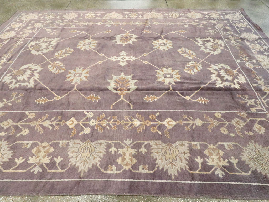 Vintage Turkish Oushak Carpet, No.18165 - Gss
