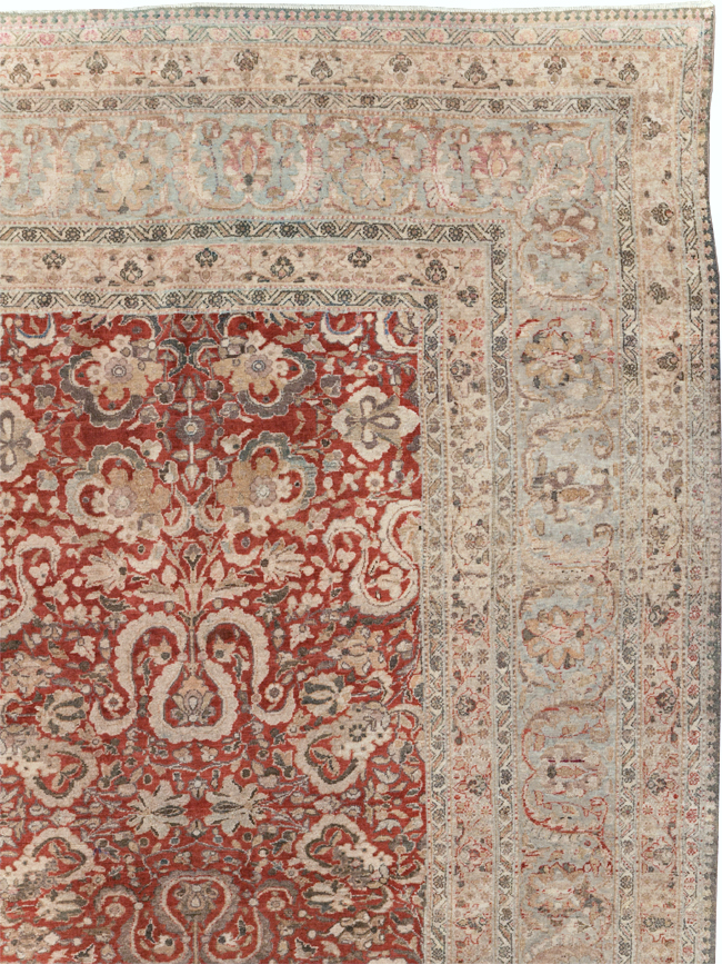 Antique Persian Tabriz Rug, No.18167 - Gss