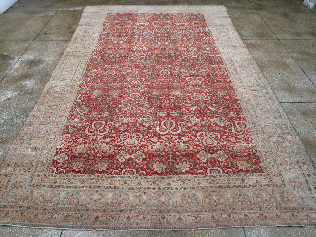 Antique Persian Tabriz Rug, No.18167 - Gss