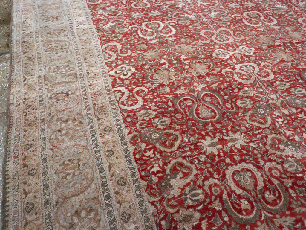 Antique Persian Tabriz Rug, No.18167 - Gss