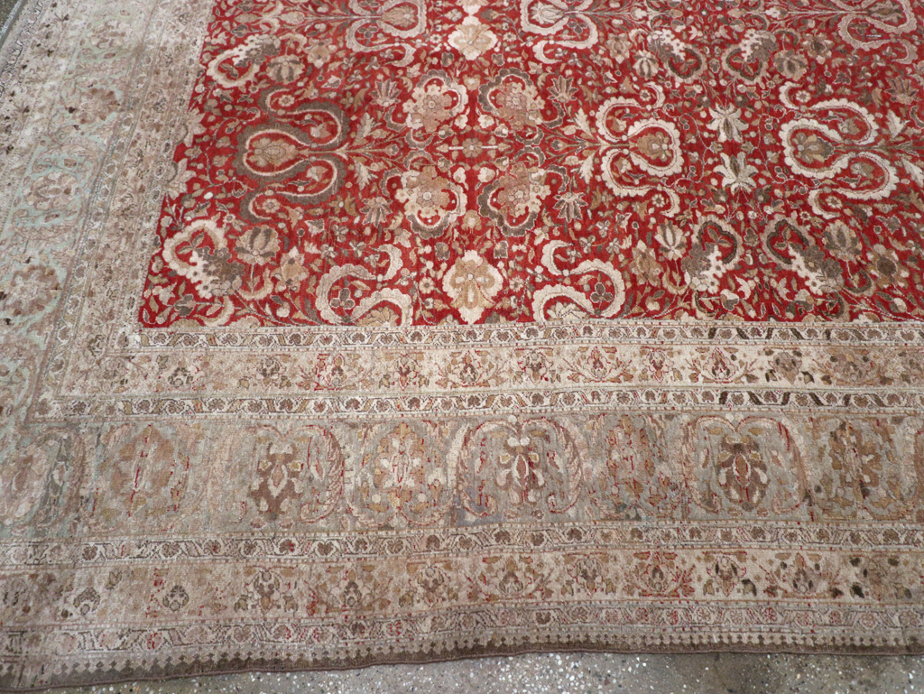 Antique Persian Tabriz Rug, No.18167 - Gss