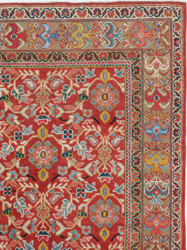 Vintage Persian Mahal Accent Carpet, No.18178 - Gss