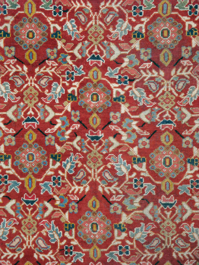 Vintage Persian Mahal Accent Carpet, No.18178 - Gss