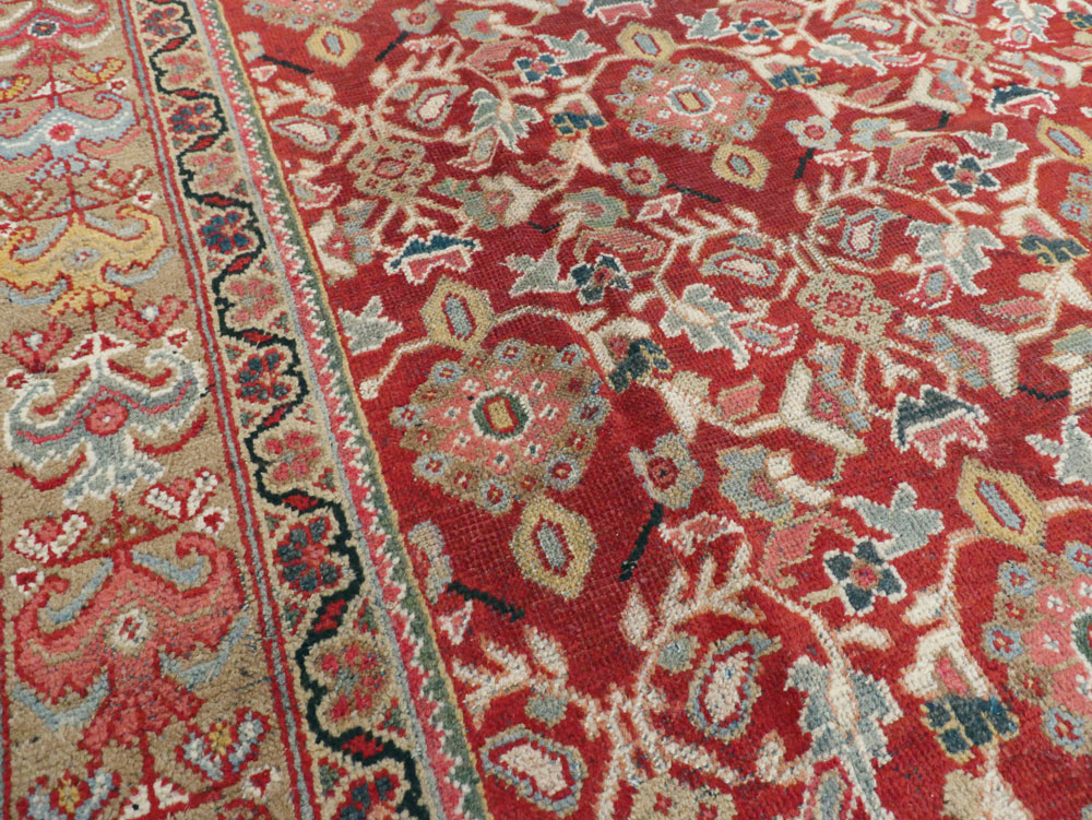 Vintage Persian Mahal Accent Carpet, No.18178 - Gss