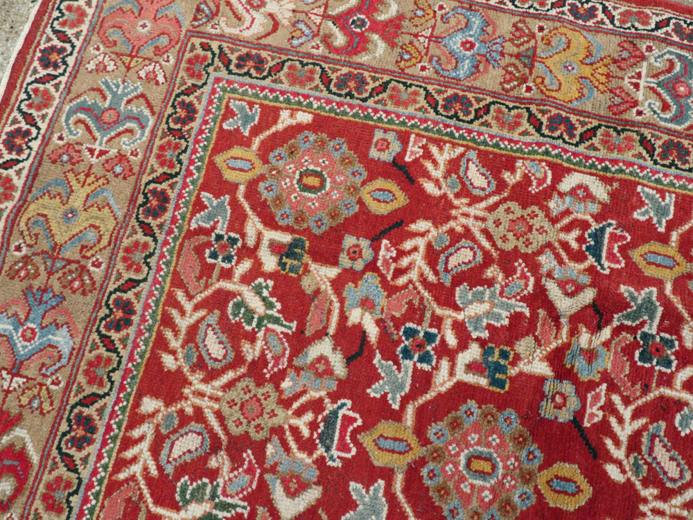Vintage Persian Mahal Accent Carpet, No.18178 - Gss