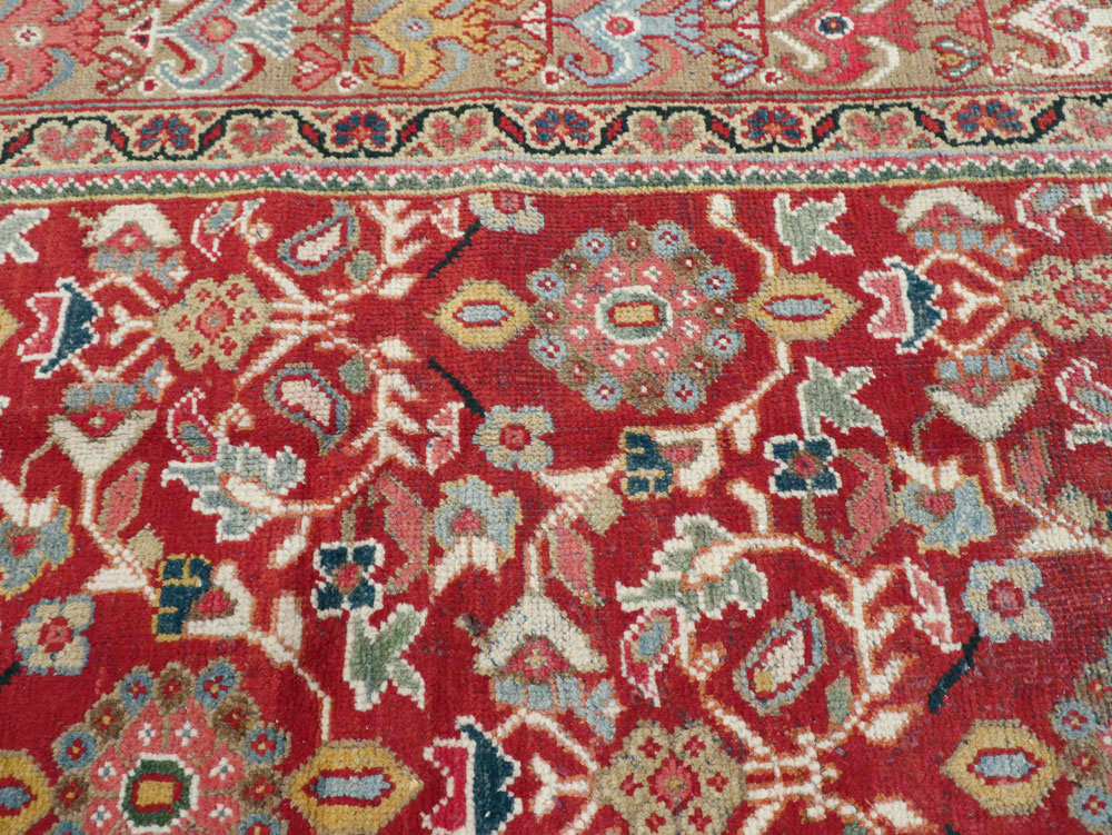Vintage Persian Mahal Accent Carpet, No.18178 - Gss