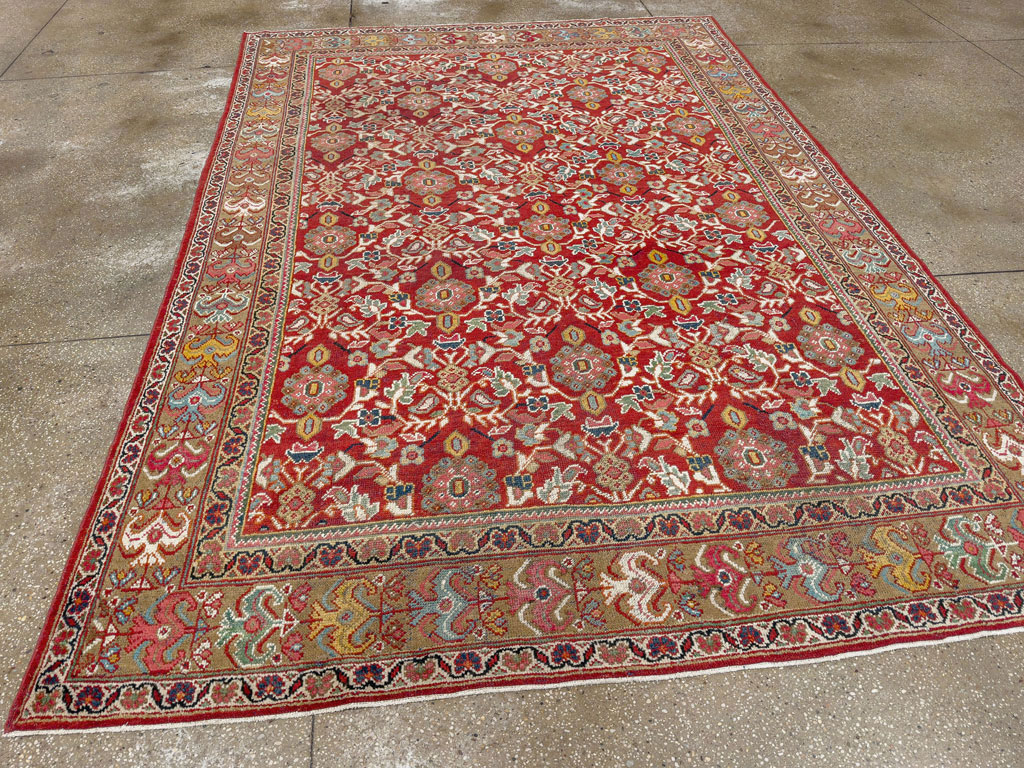 Vintage Persian Mahal Accent Carpet, No.18178 - Gss