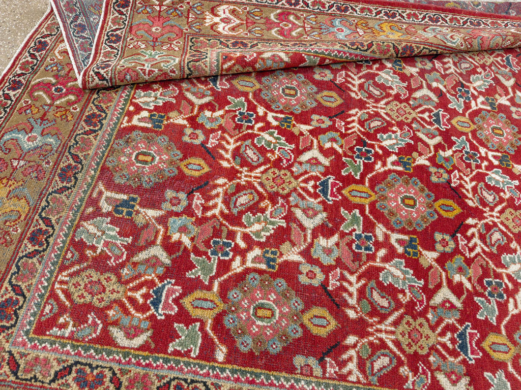Vintage Persian Mahal Accent Carpet, No.18178 - Gss