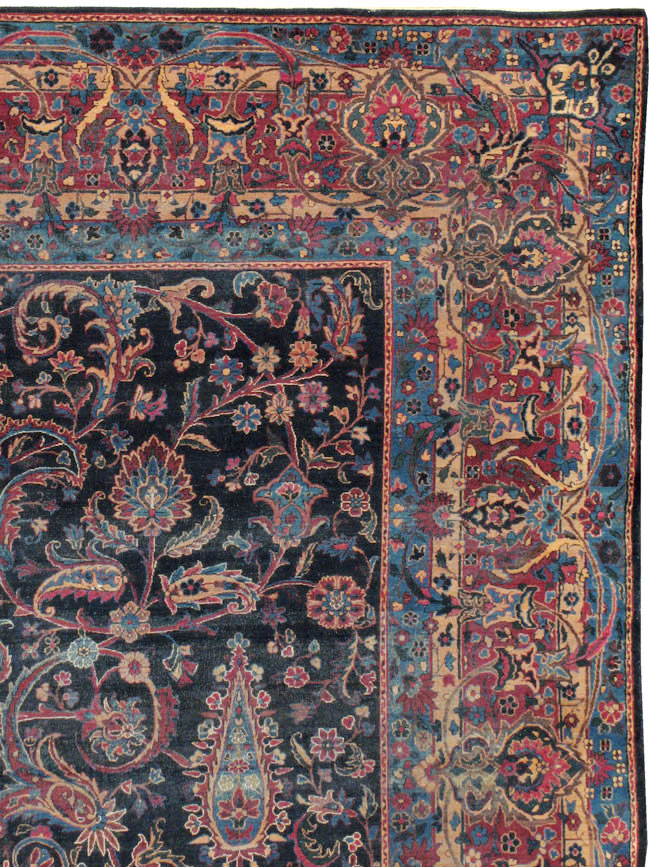 Antique Persian Lavar Kerman Carpet, No.18202 - Gss
