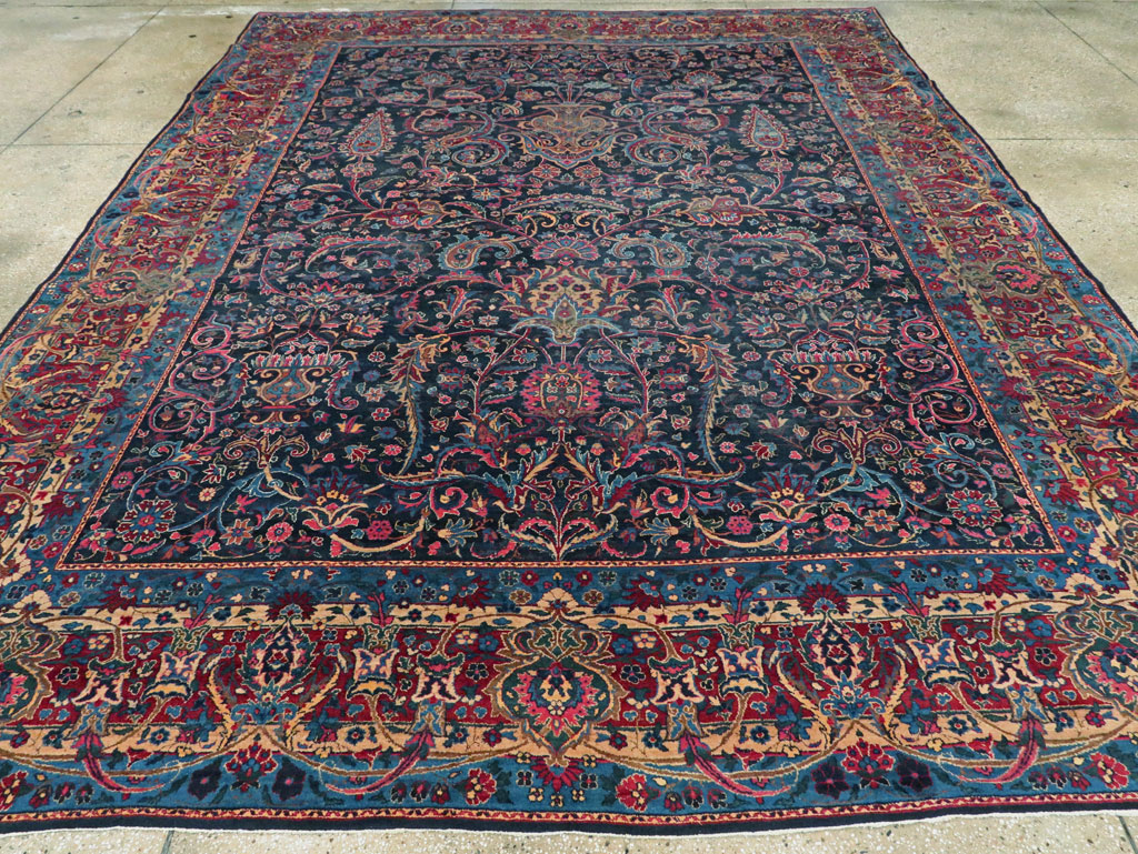 Antique Persian Lavar Kerman Carpet, No.18202 - Gss