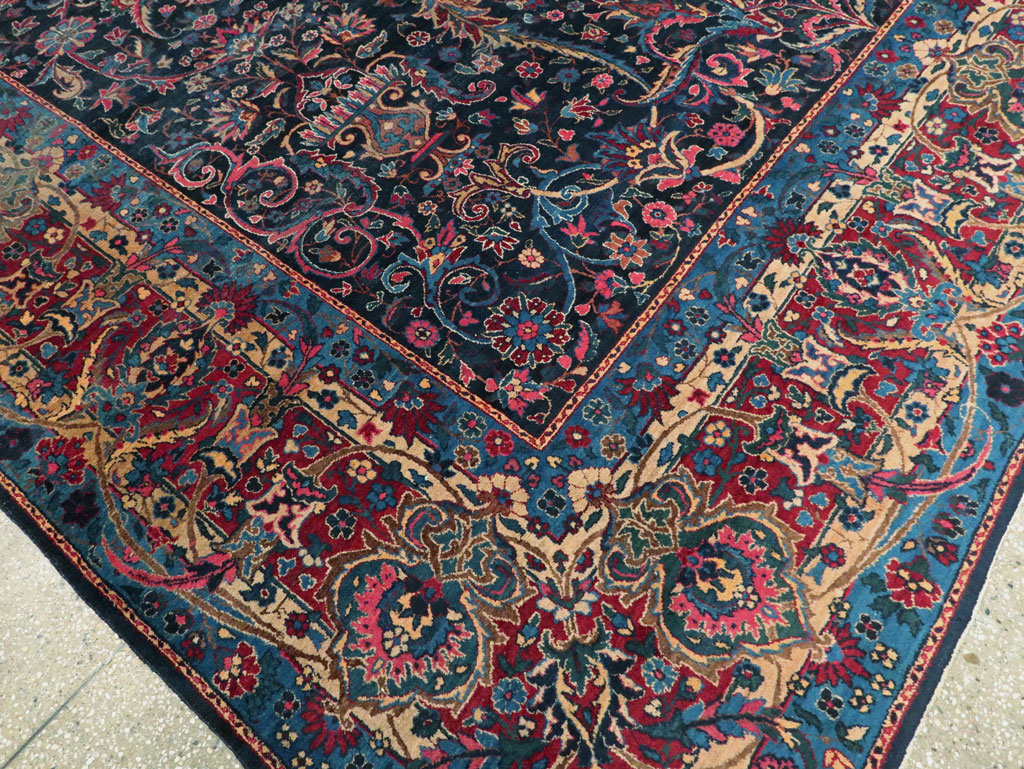 Antique Persian Lavar Kerman Carpet, No.18202 - Gss