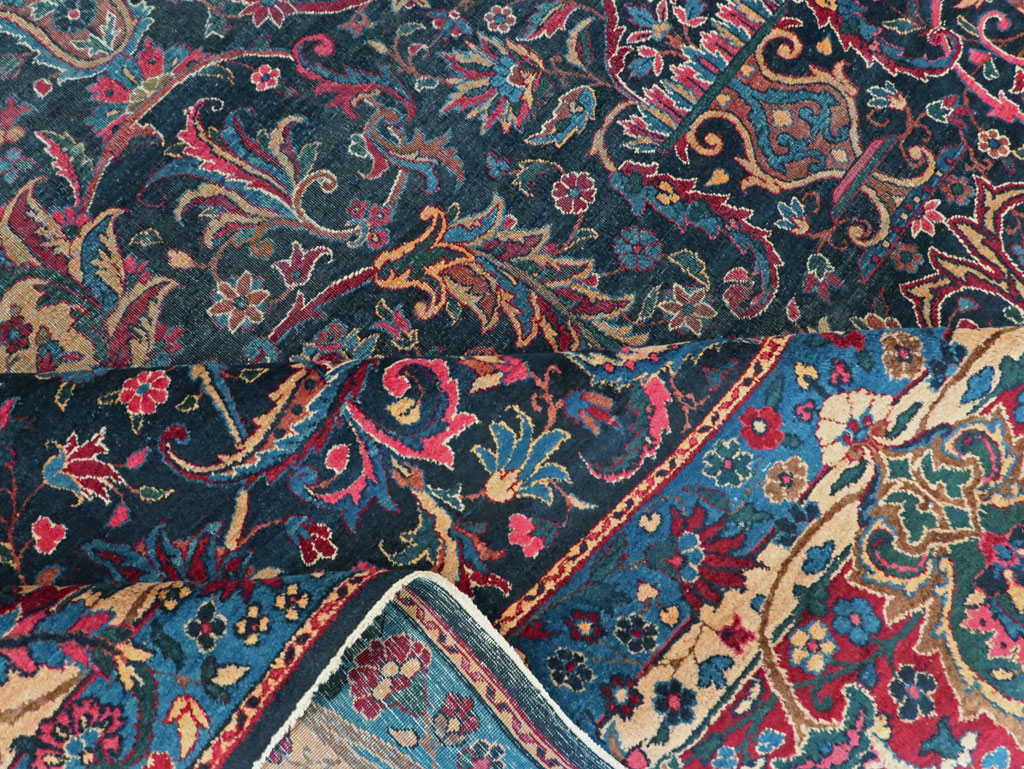 Antique Persian Lavar Kerman Carpet, No.18202 - Gss