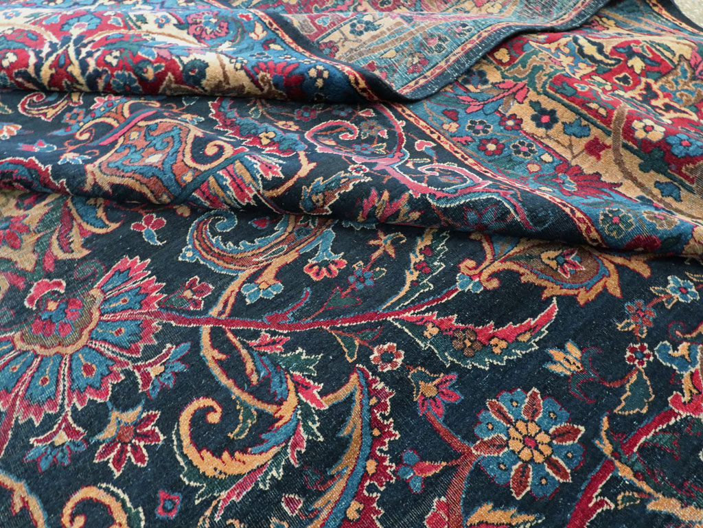 Antique Persian Lavar Kerman Carpet, No.18202 - Gss