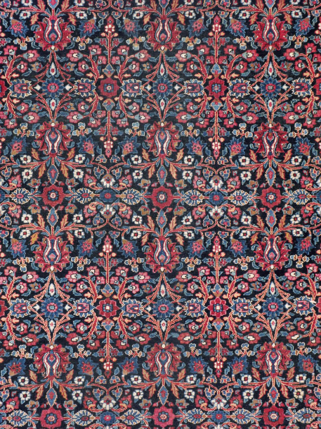 Vintage Persian Mashad Carpet, No.18203 - Gss