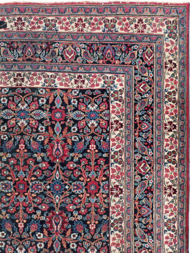 Vintage Persian Mashad Carpet, No.18203 - Gss