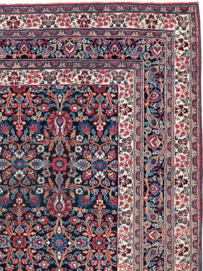Vintage Persian Mashad Carpet, No.18203 - Gss