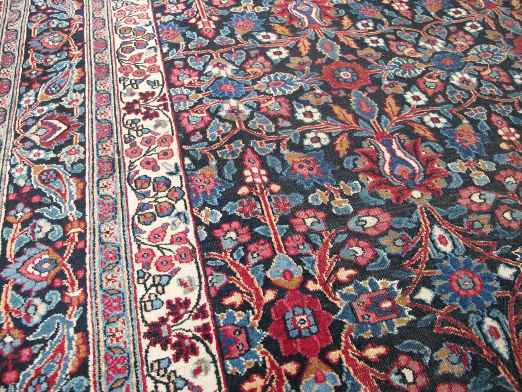 Vintage Persian Mashad Carpet, No.18203 - Gss