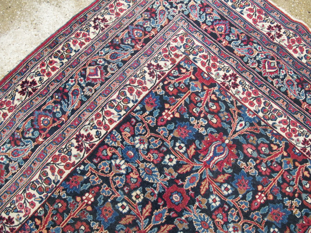 Vintage Persian Mashad Carpet, No.18203 - Gss