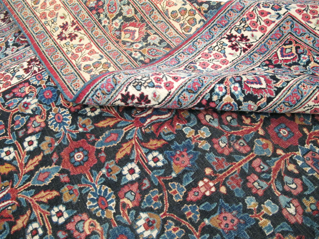 Vintage Persian Mashad Carpet, No.18203 - Gss