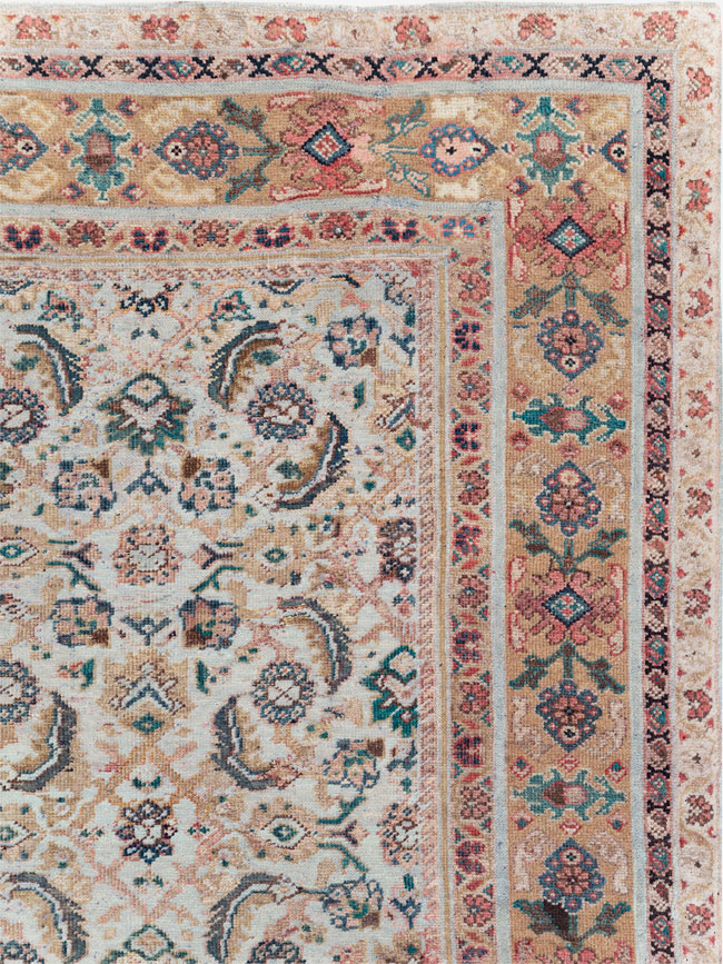 Vintage Persian Mahal Small Room Size Carpet, No.18221 - Gss